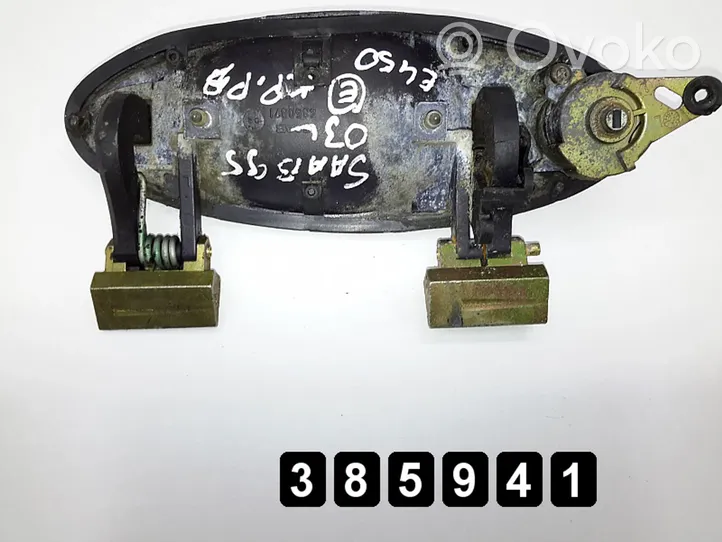 Saab 9-5 Rączka wewnętrzna drzwi tylnych samochodów dostawczych 4850871