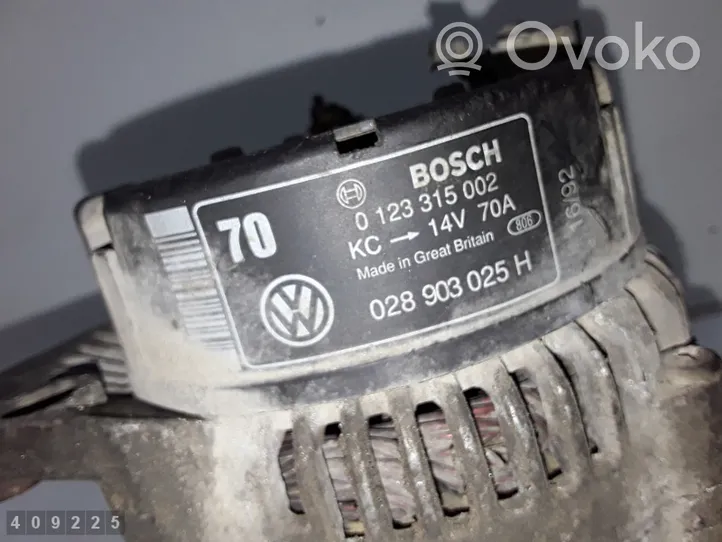 Volkswagen PASSAT B5 Generatore/alternatore 0123315002