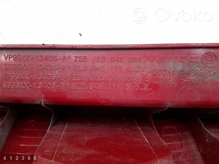 Skoda Yeti (5L) Feux arrière sur hayon ZSB5L0945095