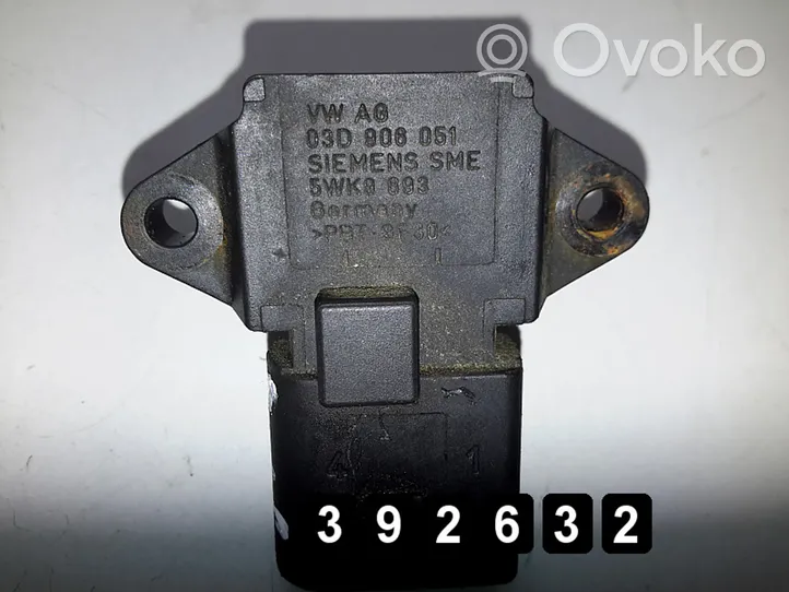 Volkswagen Fox Sensore di pressione dei gas di scarico 03d908051