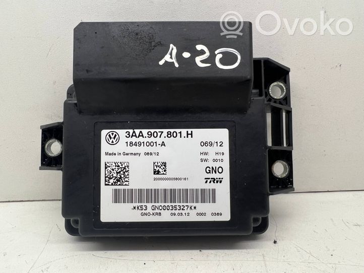 Volkswagen PASSAT B7 Module de commande de frein à main 3AA907801H