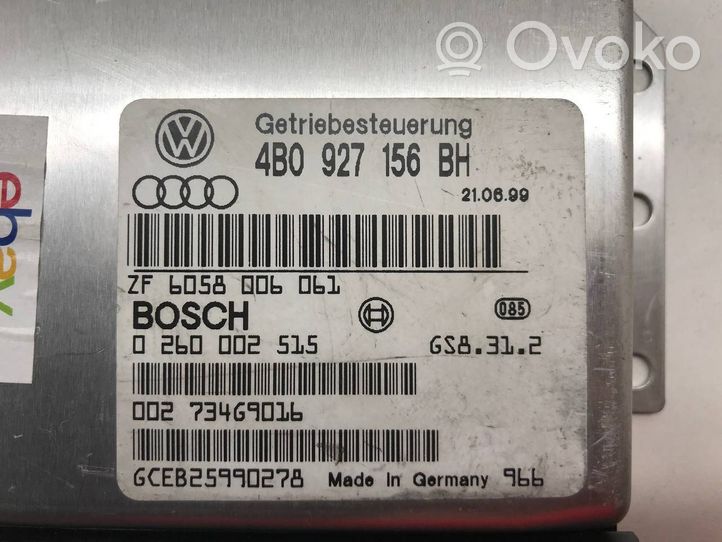 Audi A6 S6 C6 4F Gearbox control unit/module 4B0927156BH