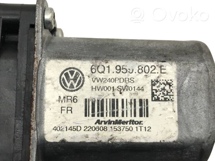 Volkswagen Polo IV 9N3 Mécanisme lève-vitre de porte arrière avec moteur 6Q1959802E