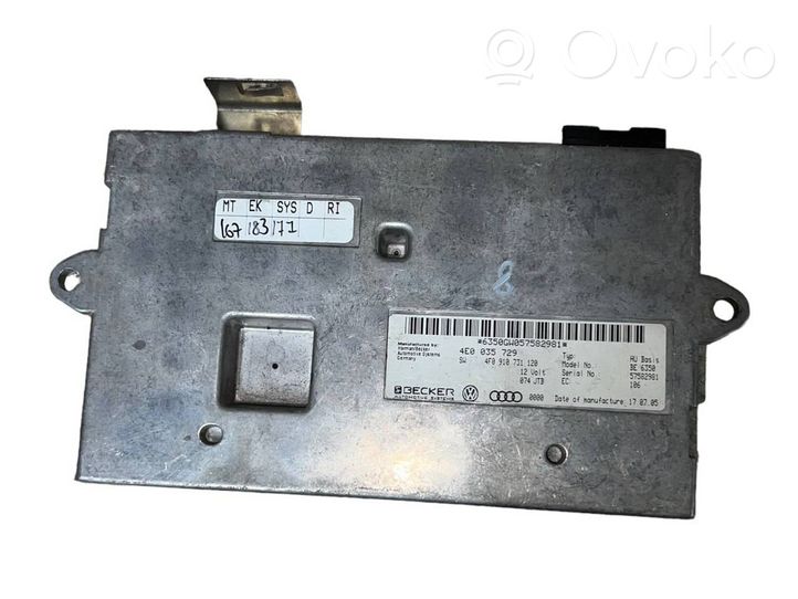 Audi A6 S6 C6 4F MMI valdymo blokas 4E0035729