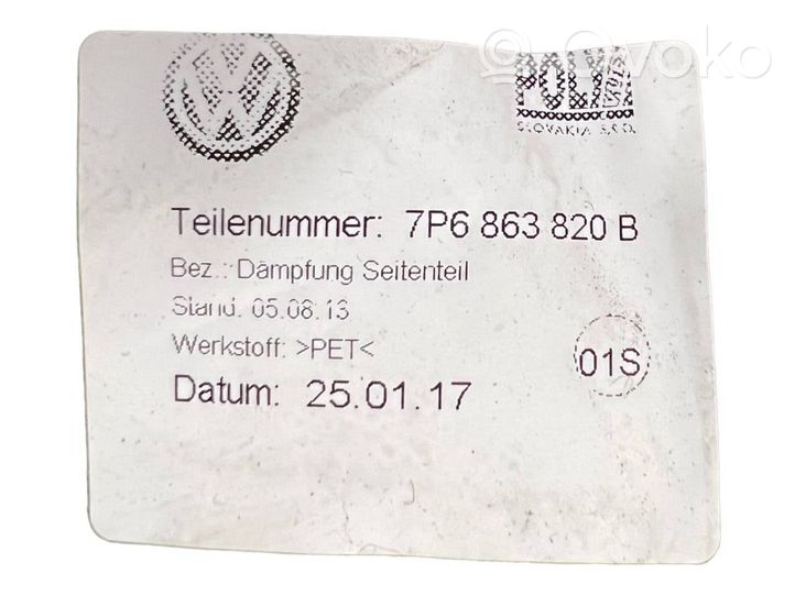 Volkswagen Touareg II Untere Seitenverkleidung Kofferraum 7P6867038D