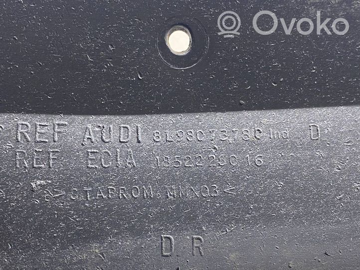 Audi A3 S3 8L Staffa di rinforzo montaggio del paraurti posteriore 8L9807378C