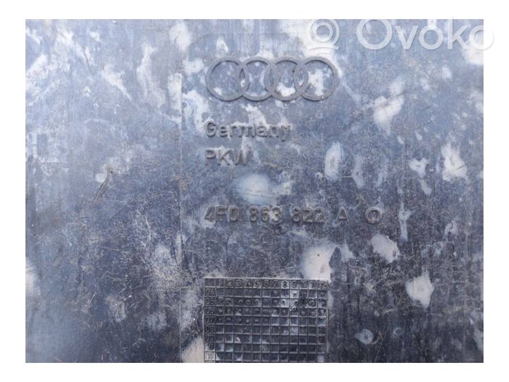 Audi A6 S6 C6 4F Protezione anti spruzzi/sottoscocca del motore 4F0863822A