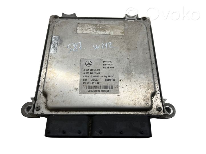 Mercedes-Benz E AMG W212 Calculateur moteur ECU A6519007500