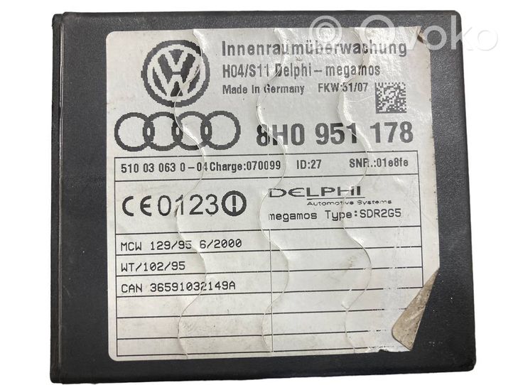 Audi A4 S4 B7 8E 8H Alarm control unit/module 8H0951178