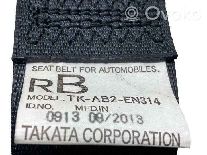 Mitsubishi Outlander Cintura di sicurezza posteriore TKAB2EN314