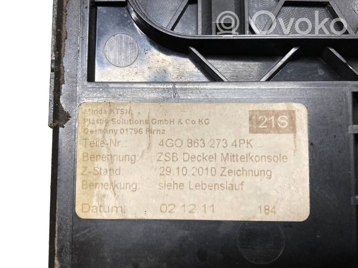 Audi A6 S6 C7 4G Panel popielniczki przedniej tunelu środkowego 4G0863273