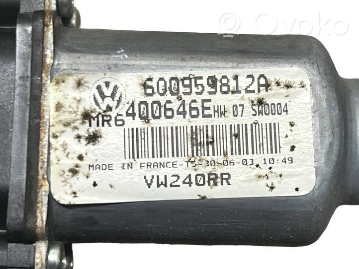 Volkswagen Polo Galinis varikliukas langų pakėlėjo 6Q0959812A