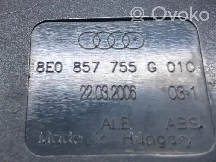 Audi A4 S4 B7 8E 8H Fibbia della cintura di sicurezza anteriore 8E0857755G