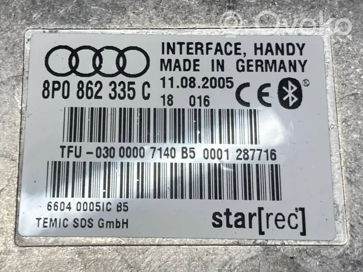 Audi A4 S4 B7 8E 8H Centralina/modulo bluetooth 8P0862335C