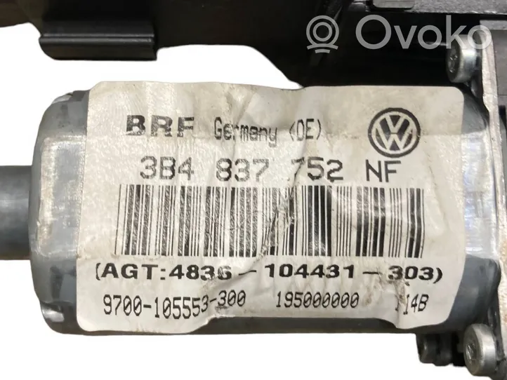 Volkswagen PASSAT B5.5 Priekinis varikliukas langų pakėlėjo 3B4837752