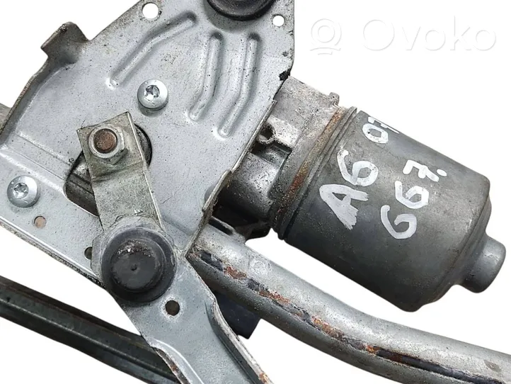 Audi A6 S6 C6 4F Tringlerie et moteur d'essuie-glace avant 4F1955119C