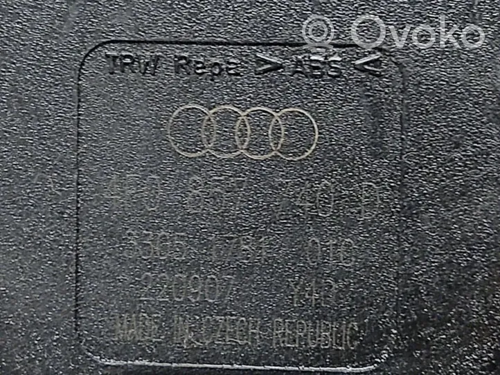 Audi A6 S6 C6 4F Klamra tylnego pasa bezpieczeństwa 4F0857740D