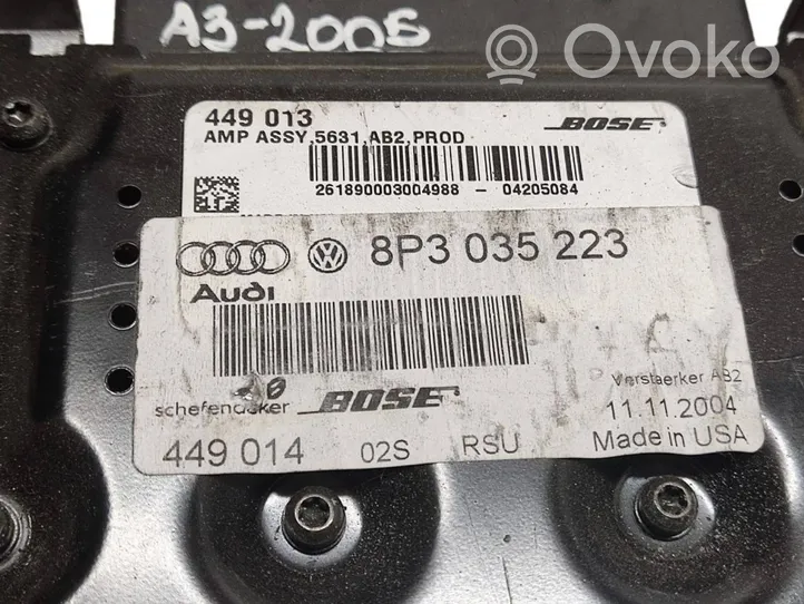 Audi A3 S3 A3 Sportback 8P Amplificatore 8P3035223