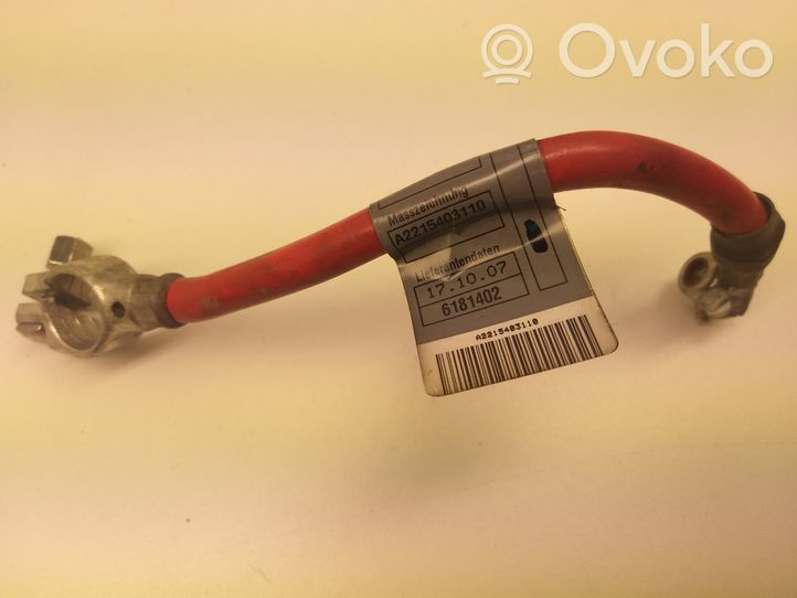 Mercedes-Benz S W221 Positive cable (battery) A2215403110