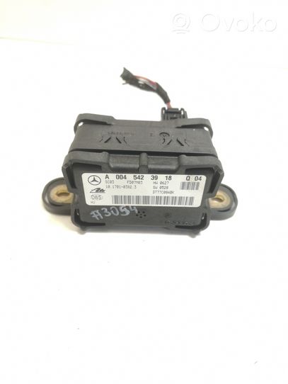 Mercedes-Benz S W221 ESP acceleration yaw rate sensor A0045423918