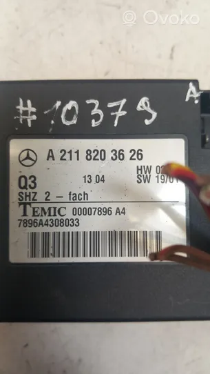 Mercedes-Benz E W211 Relè riscaldamento sedile A2118203626