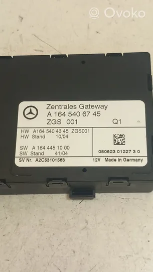 Mercedes-Benz ML W164 Moduł sterowania Gateway A1645404345