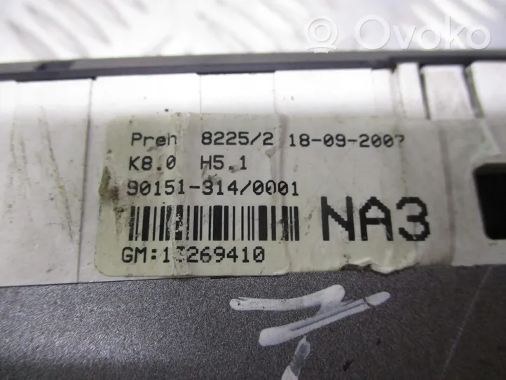 Opel Astra H Przełącznik / Włącznik nawiewu dmuchawy 13269410