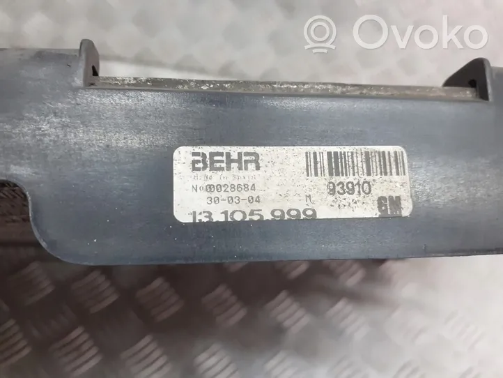 Opel Corsa C Ilmastointilaitteen sisälauhdutin (A/C) 13105999