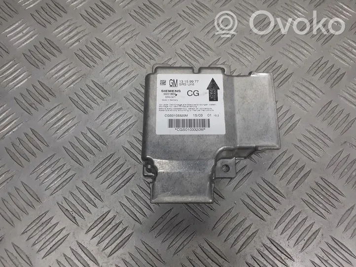 Opel Signum Centralina/modulo airbag 13159977