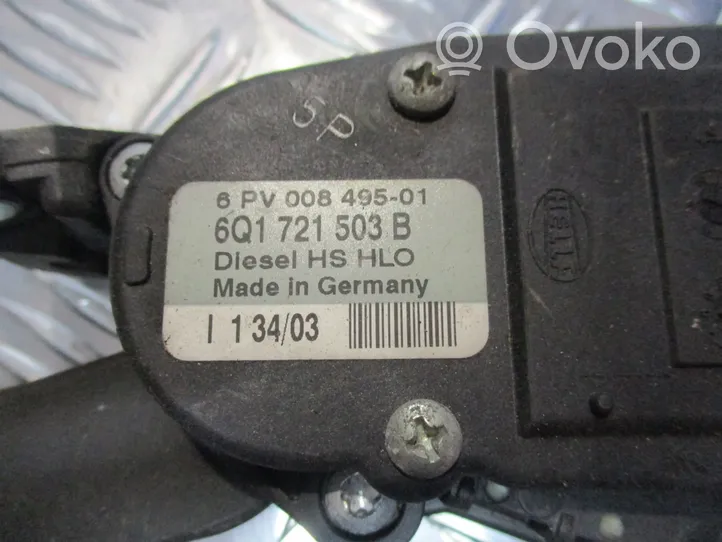 Seat Toledo II (1M) Sensor de posición del pedal del acelerador 6Q1721503B