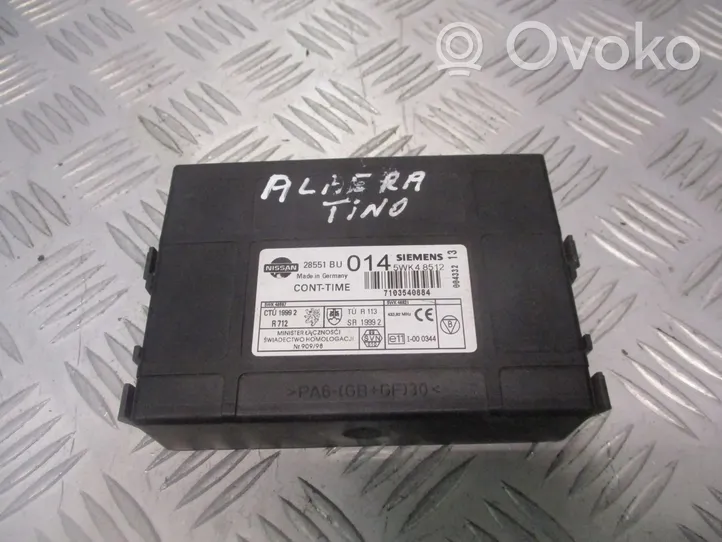 Nissan Almera Tino Modulo di controllo del corpo centrale 28551BU014