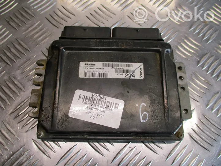 Volvo S40, V40 Unité de commande, module ECU de moteur S110921002