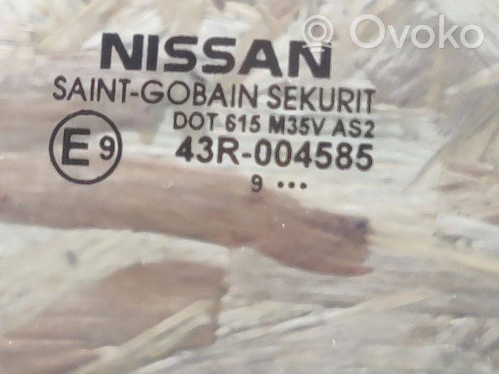 Nissan Tiida C11 Etuoven ikkunalasi, neliovinen malli RH