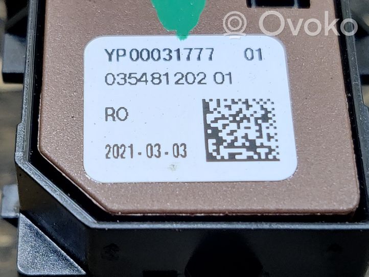 Opel Mokka B Pysäköintitutkan anturin kytkin (PDC) YP00031777