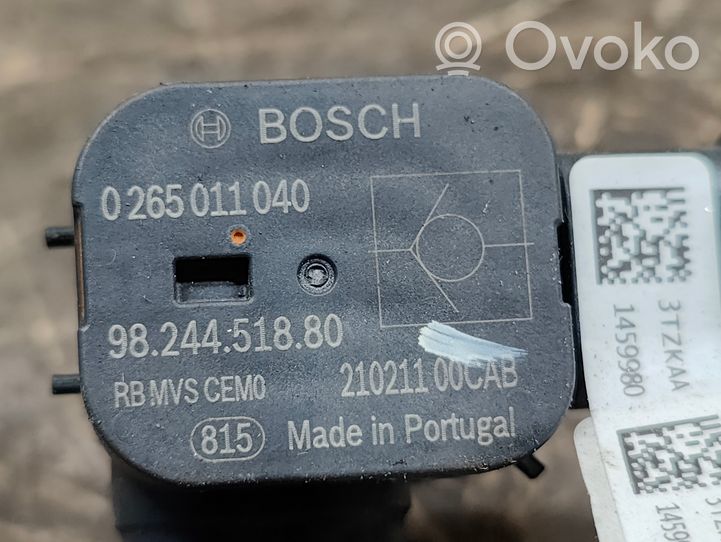 Opel Mokka B Sensore di pressione del carburante 9824451880