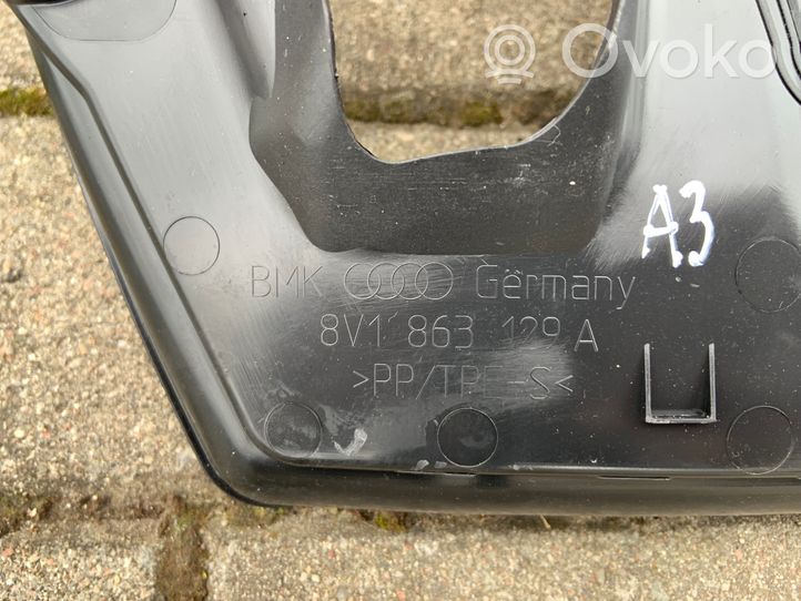 Audi A3 S3 8V Ohjauspyörän pylvään verhoilu 8V1863129A