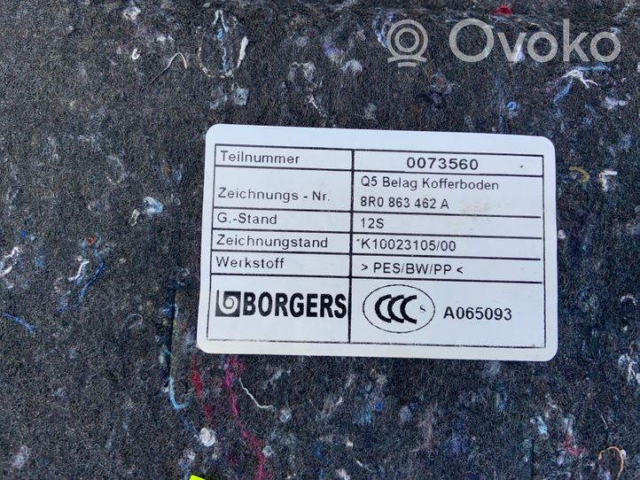 Audi Q5 SQ5 Doublure de coffre arrière, tapis de sol 8R0863462A