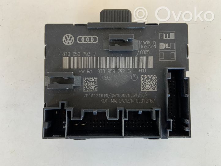 Audi S5 Facelift Unité de commande module de porte 8T0959792P