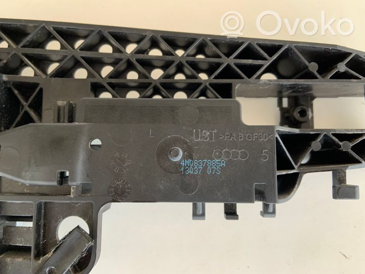 Audi Q7 4M Support extérieur, poignée de porte arrière 4M0837885A