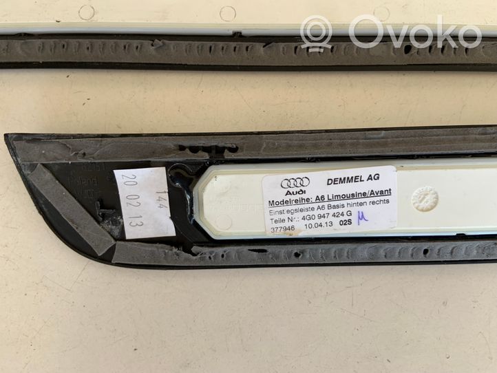 Audi A6 S6 C7 4G Garniture de protection de seuil intérieur 4G0947423G