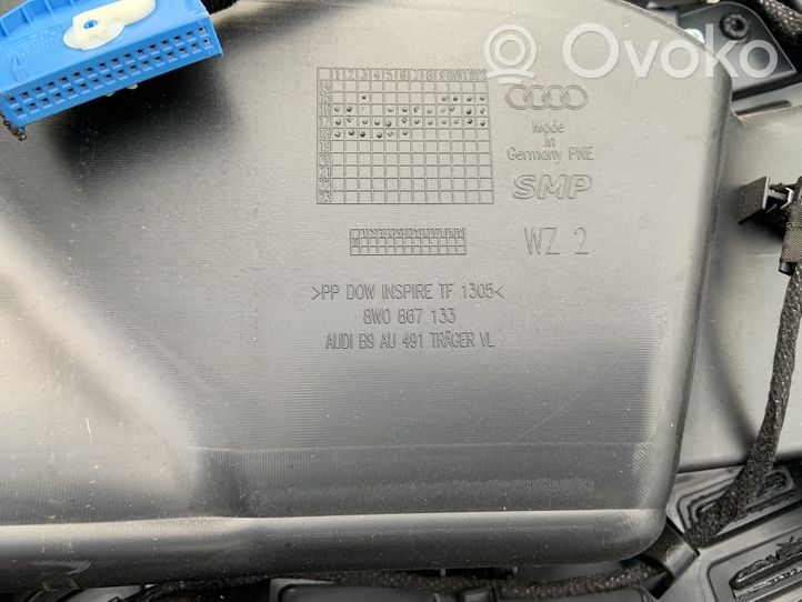 Audi A4 S4 B9 Garniture de panneau carte de porte avant 8W0867133