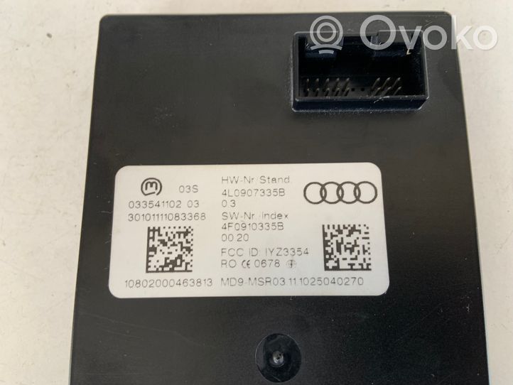 Audi Q7 4L Module de contrôle sans clé Go 4L0907335B