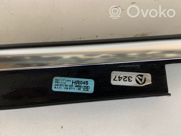 Audi A6 S6 C7 4G Rivestimento modanatura del vetro della portiera posteriore 4G0853764