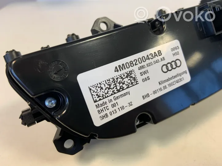 Audi Q7 4M Climate control unit 4M0820043AB