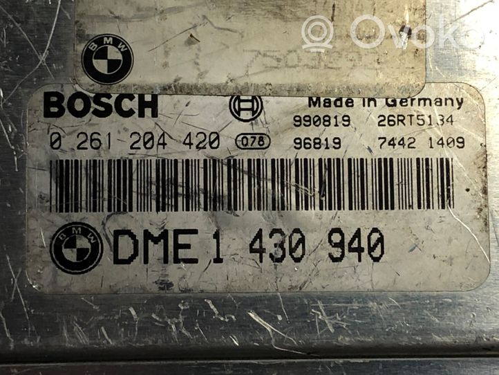 BMW 3 E46 Calculateur moteur ECU 1430940