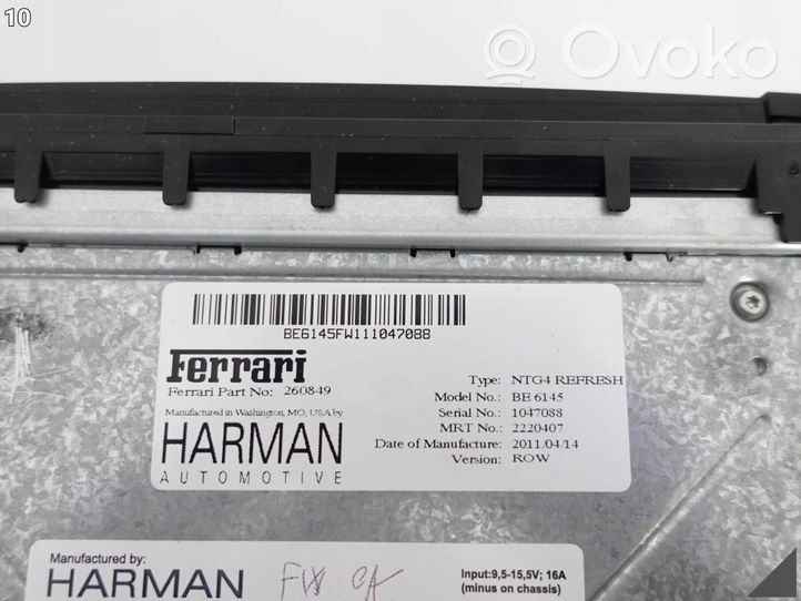 Ferrari California F149 Panel / Radioodtwarzacz CD/DVD/GPS 260849
