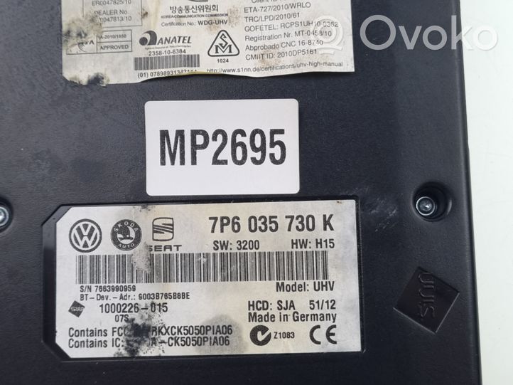 Skoda Octavia Mk2 (1Z) Bluetooth control unit module 7P6035730K