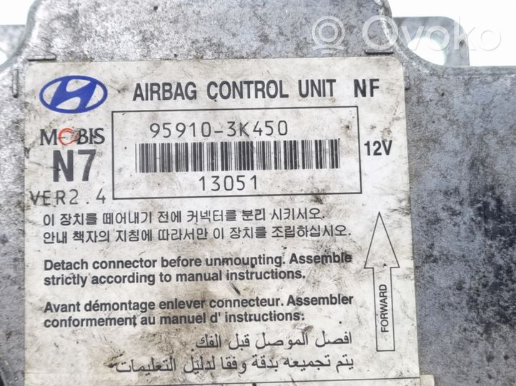 Hyundai Sonata Module de contrôle airbag 959103K450