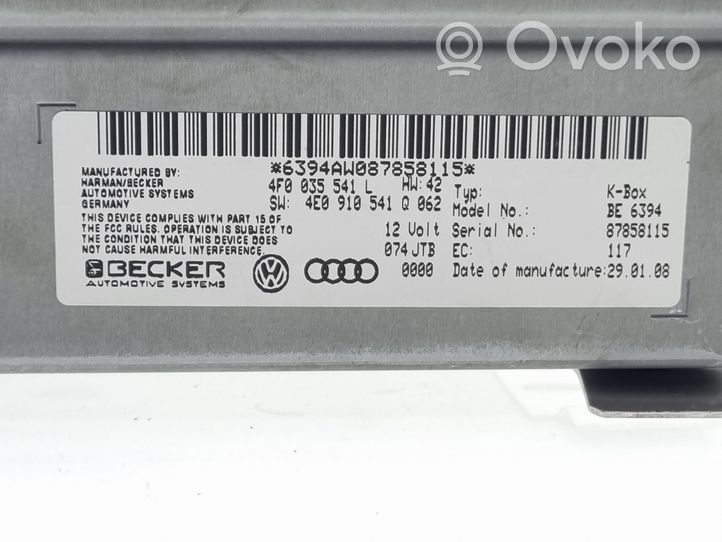 Audi A6 S6 C6 4F Centralina Audio Hi-fi 4F0035541L