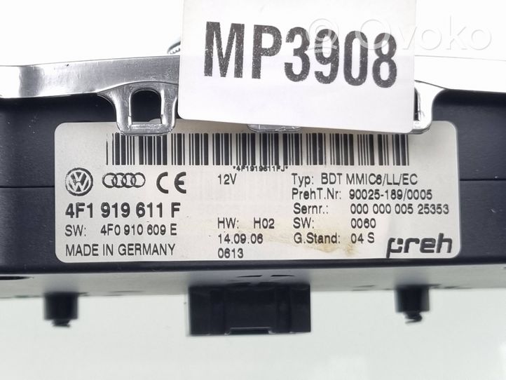 Audi A6 S6 C6 4F MMI valdymo blokas 4F0910609E